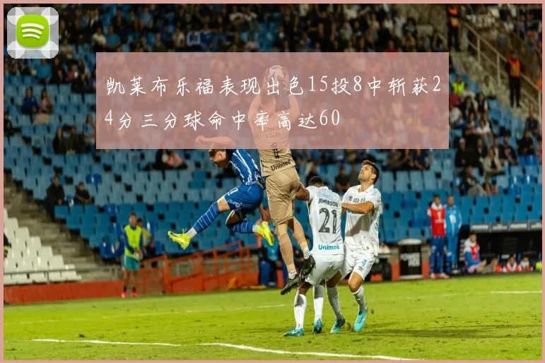 凯莱布乐福表现出色15投8中斩获24分三分球命中率高达60